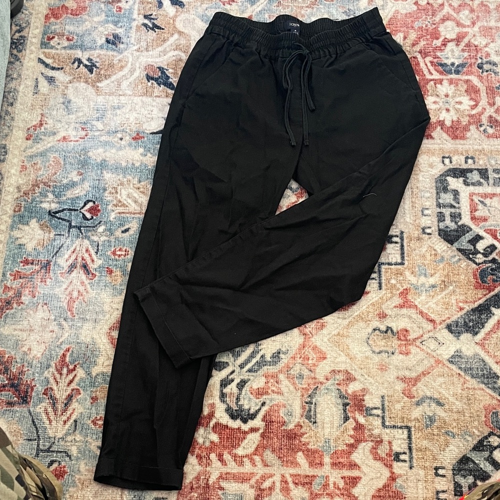 J. Crew Women's Black pants with Drawstring
